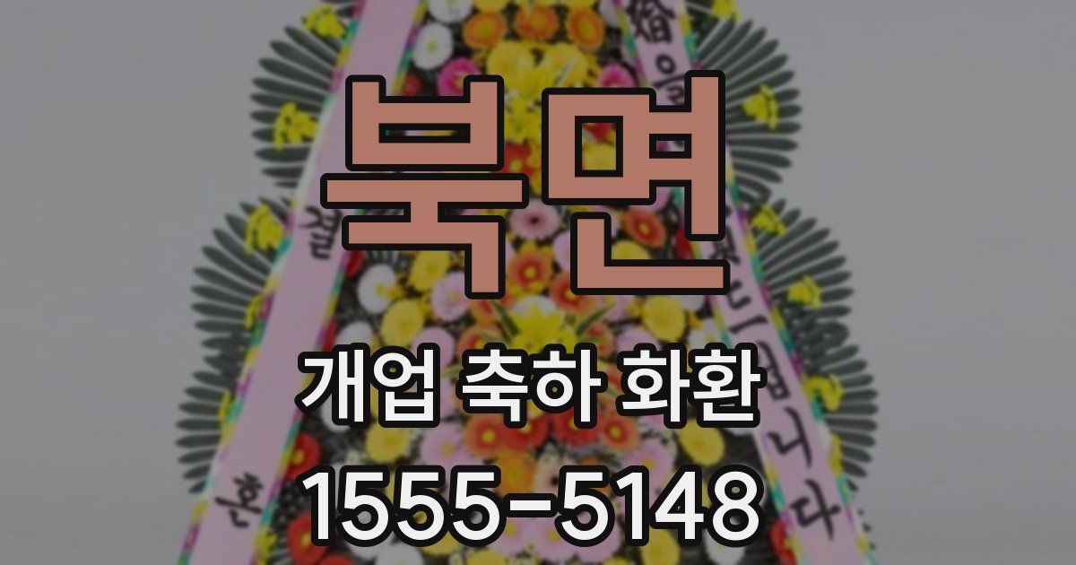 북면 개업 축하 화환