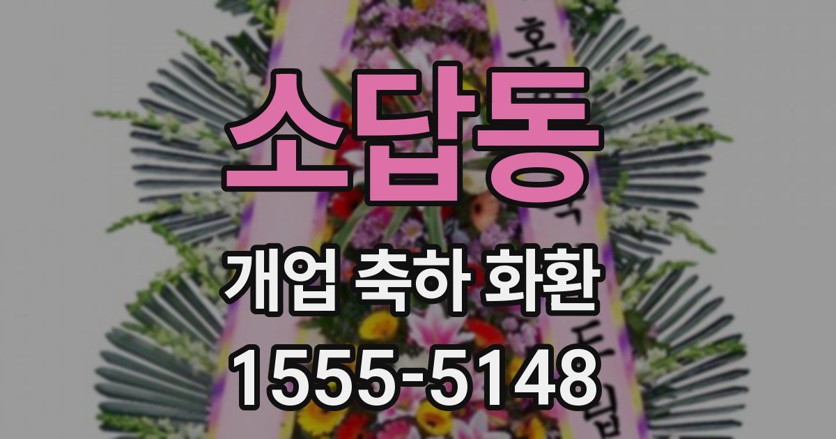 소답동 개업 축하 화환