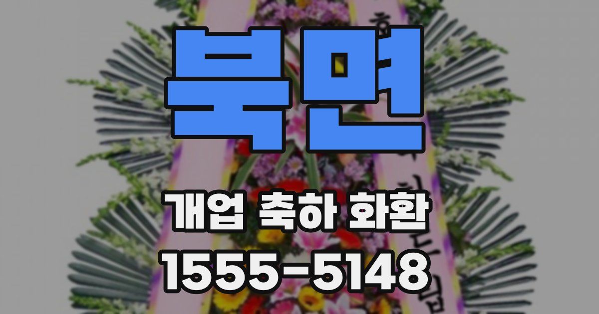 북면 개업 축하 화환