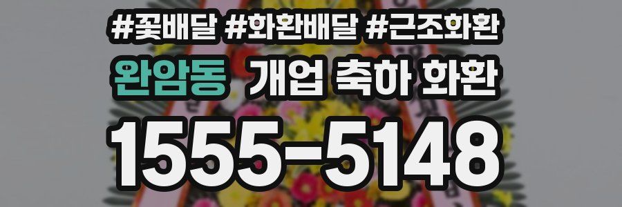 완암동 개업 축하 화환