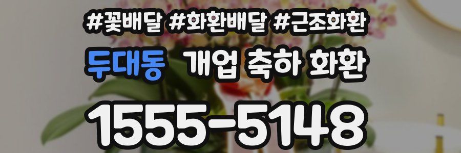 두대동 개업 축하 화환