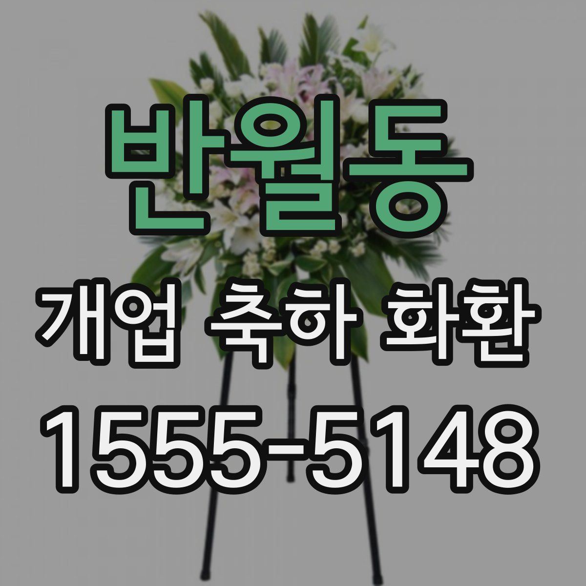반월동 개업 축하 화환