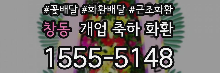 창동 개업 축하 화환