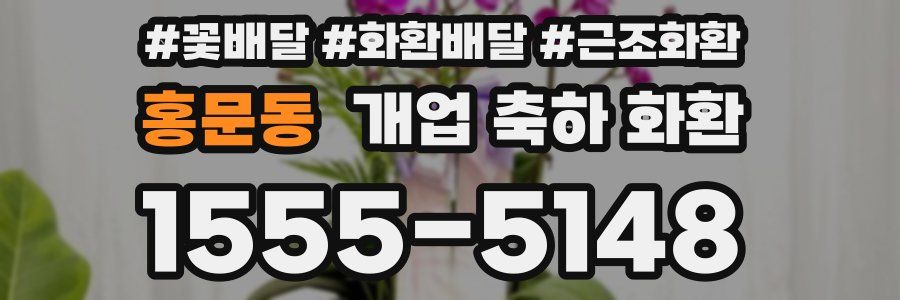 홍문동 개업 축하 화환