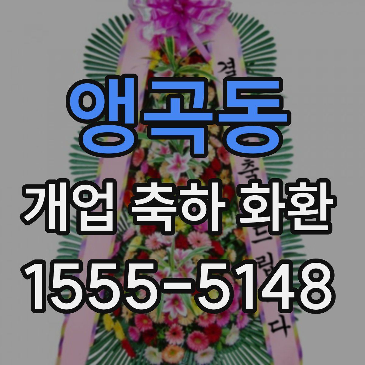 앵곡동 개업 축하 화환