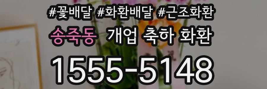 송죽동 개업 축하 화환