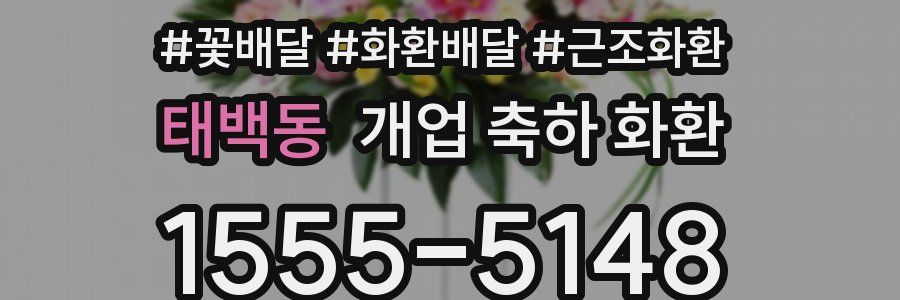 태백동 개업 축하 화환