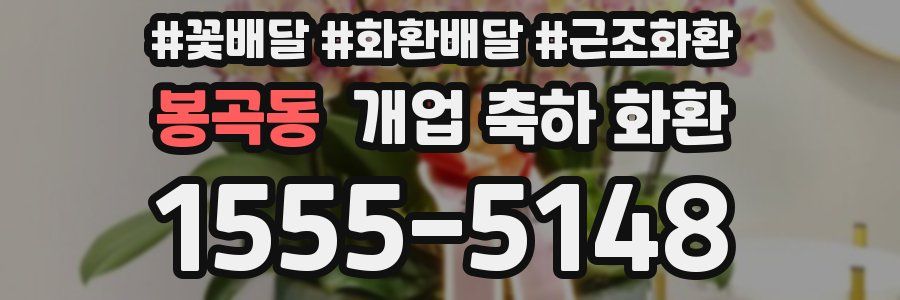봉곡동 개업 축하 화환