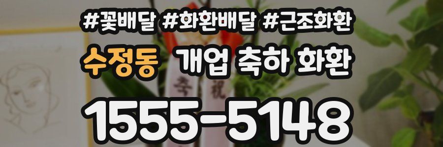 수정동 개업 축하 화환