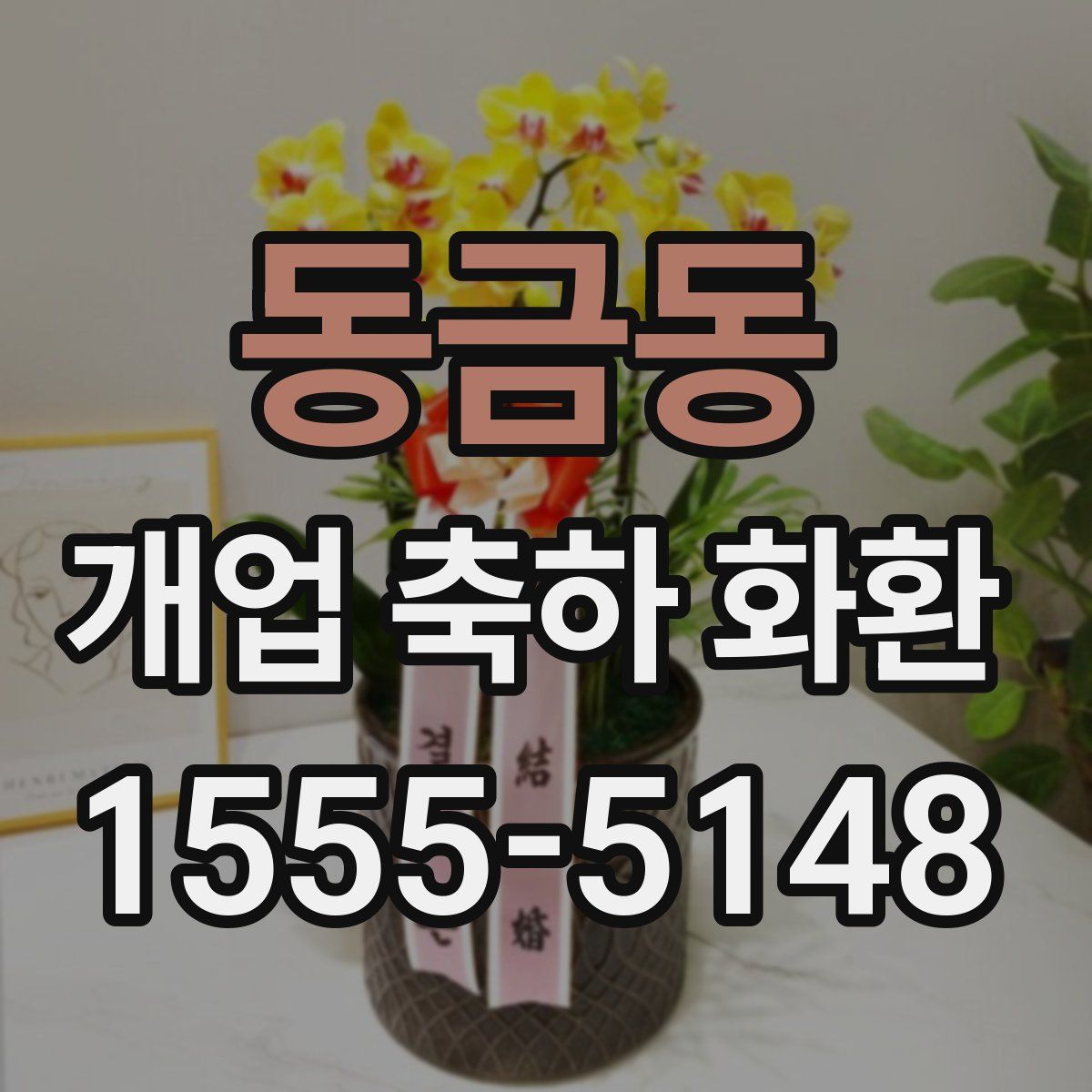 동금동 개업 축하 화환