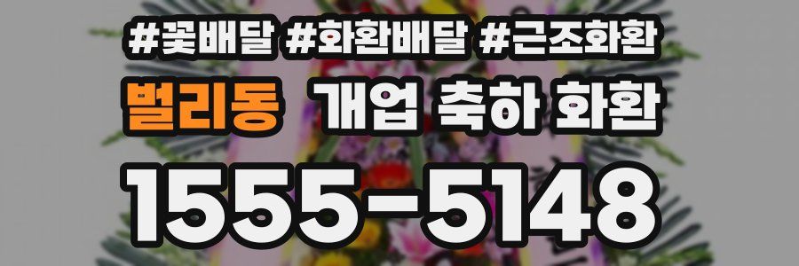 벌리동 개업 축하 화환
