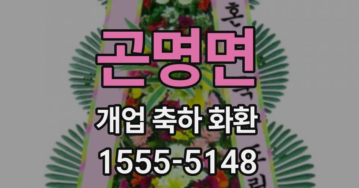 곤명면 개업 축하 화환