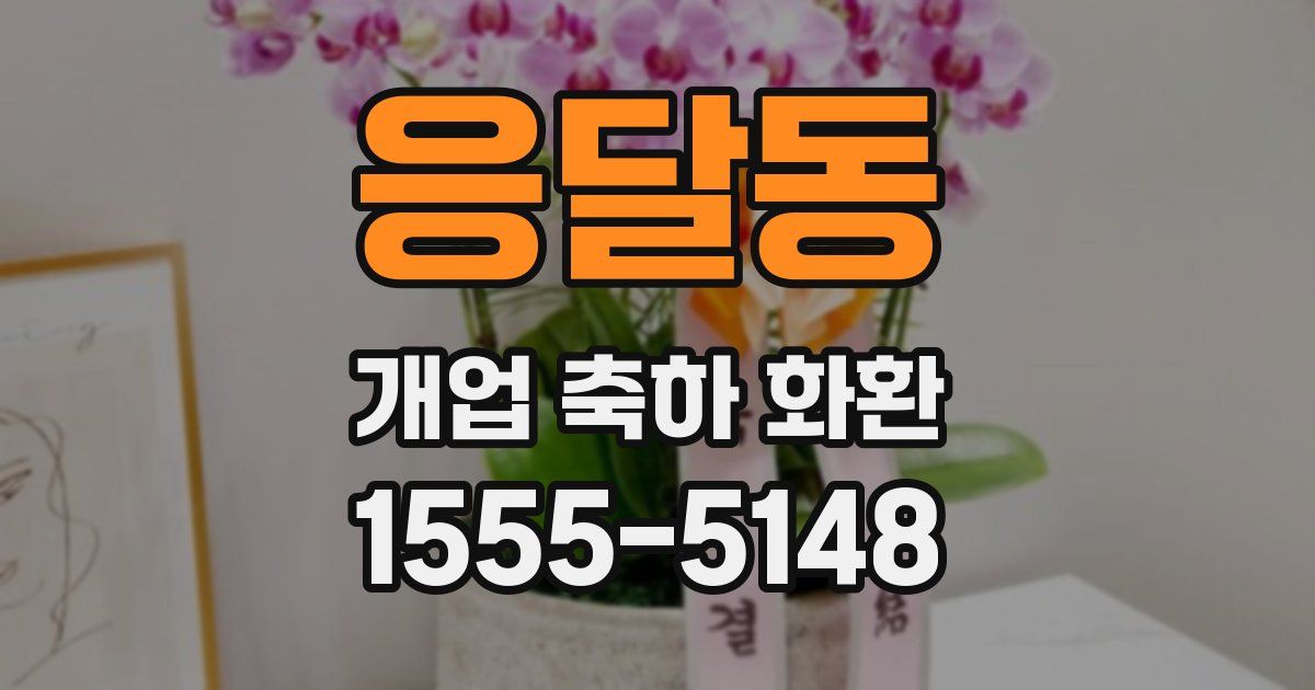 응달동 개업 축하 화환