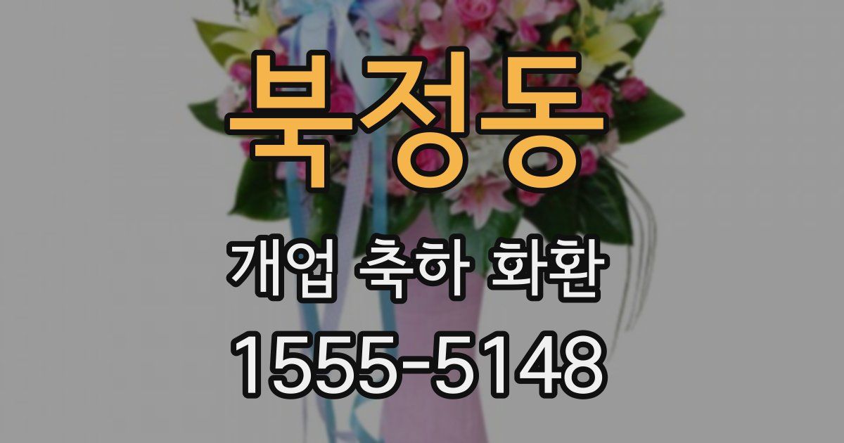 북정동 개업 축하 화환