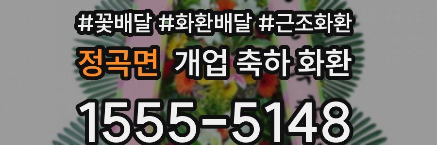 정곡면 개업 축하 화환