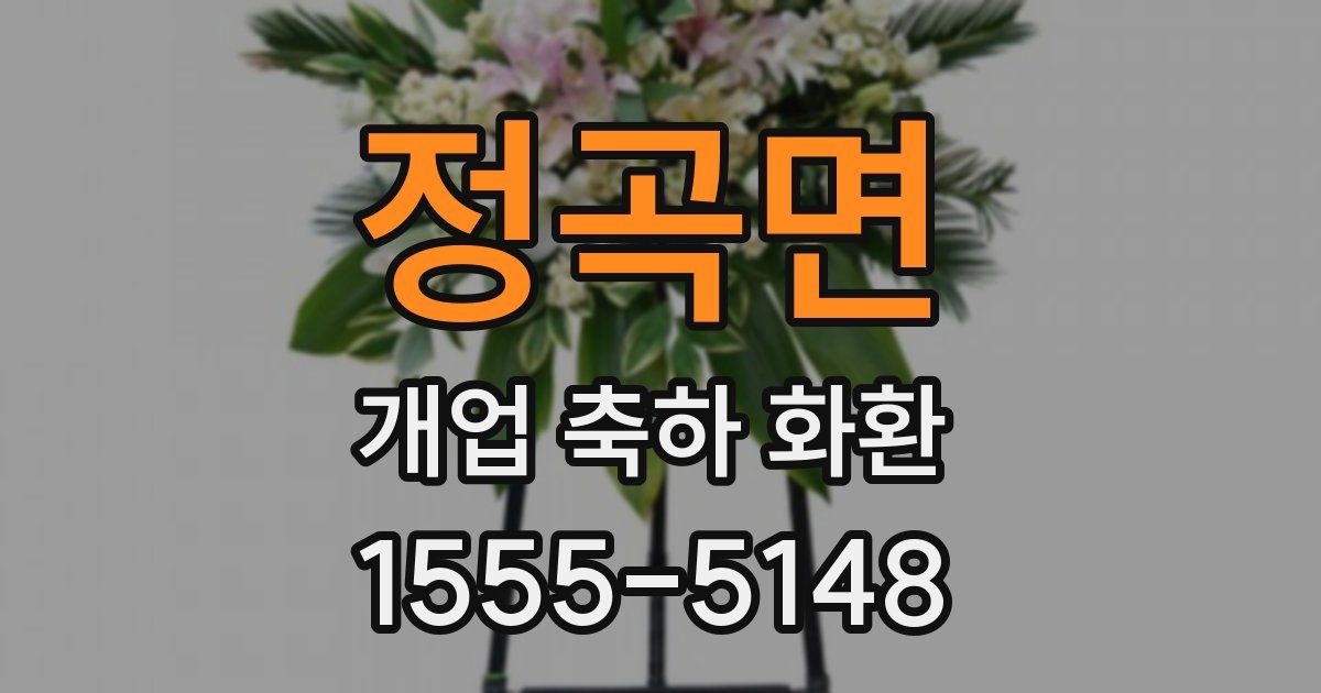 정곡면 개업 축하 화환