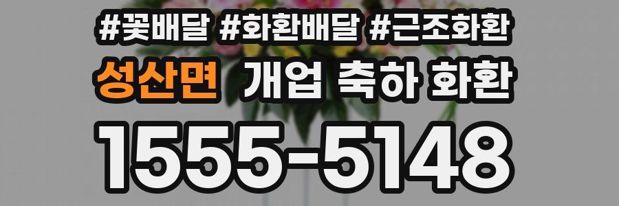 성산면 개업 축하 화환
