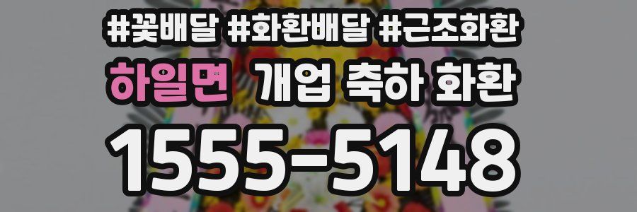 하일면 개업 축하 화환
