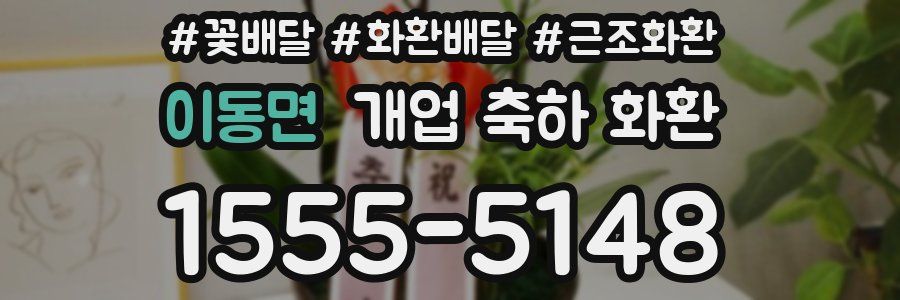 이동면 개업 축하 화환