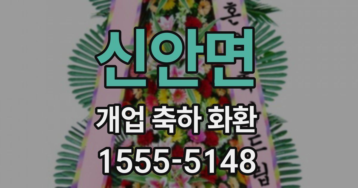 신안면 개업 축하 화환