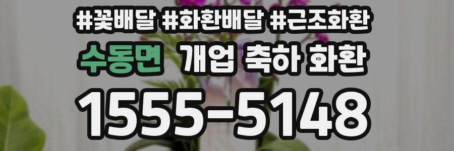 수동면 개업 축하 화환