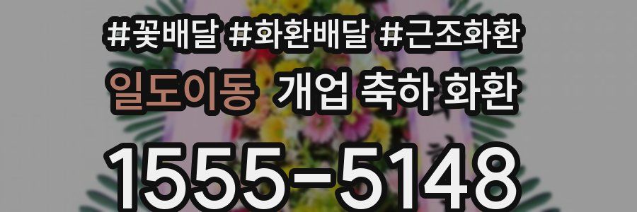 일도이동 개업 축하 화환