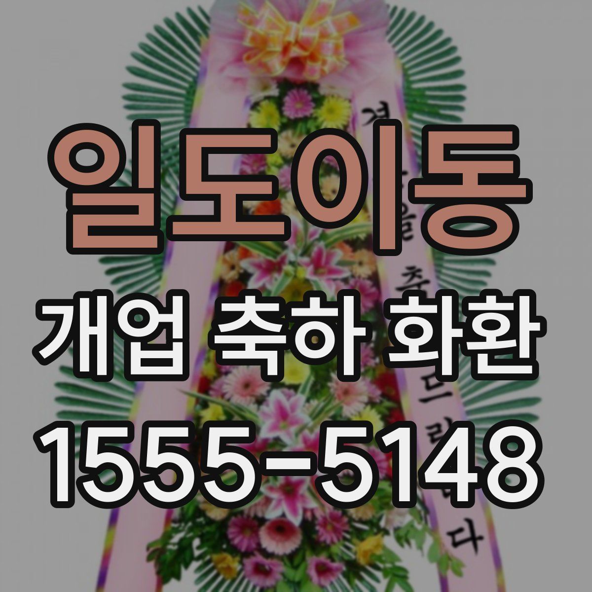 일도이동 개업 축하 화환
