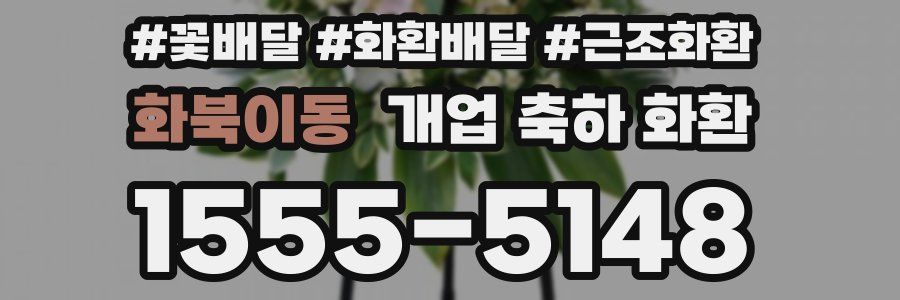 화북이동 개업 축하 화환