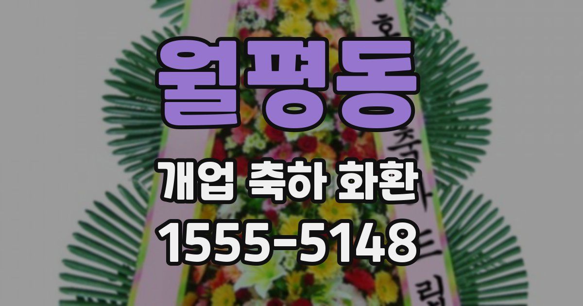 월평동 개업 축하 화환