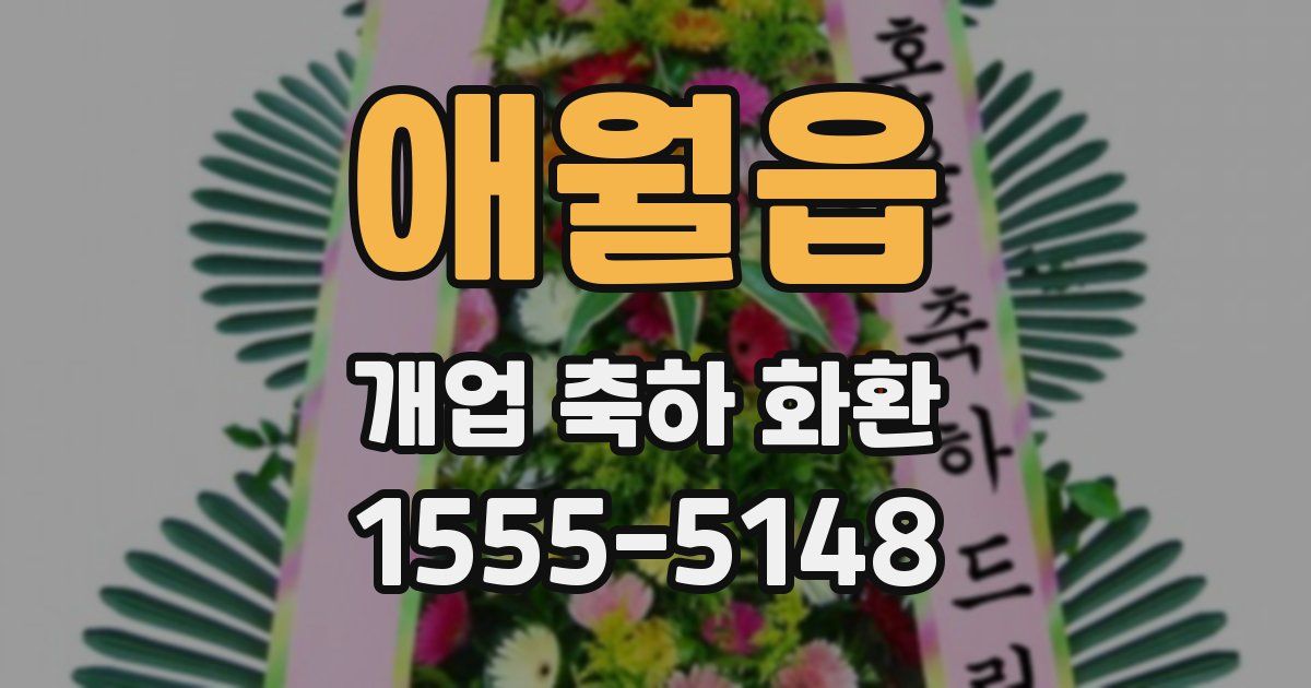 애월읍 개업 축하 화환