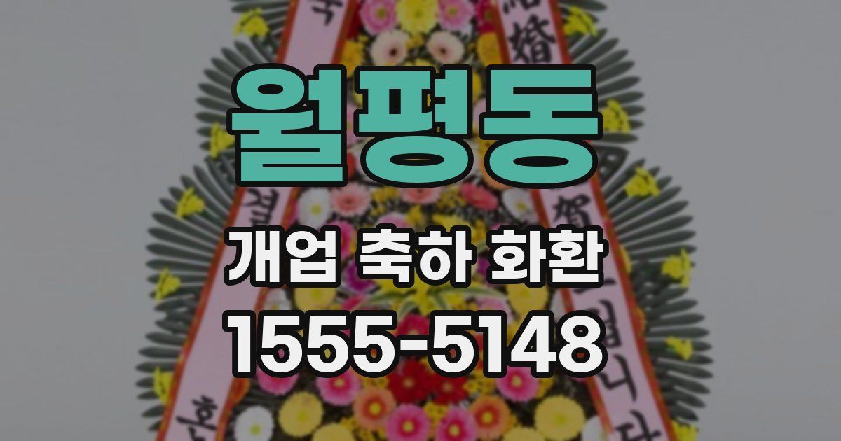 월평동 개업 축하 화환