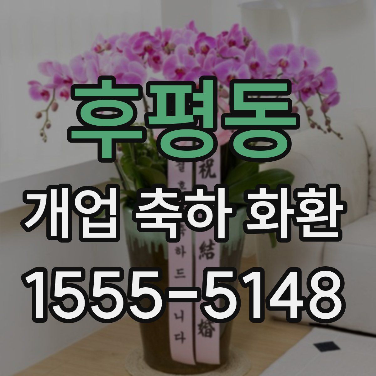 후평동 개업 축하 화환
