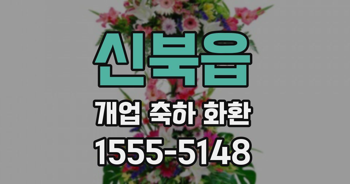 신북읍 개업 축하 화환