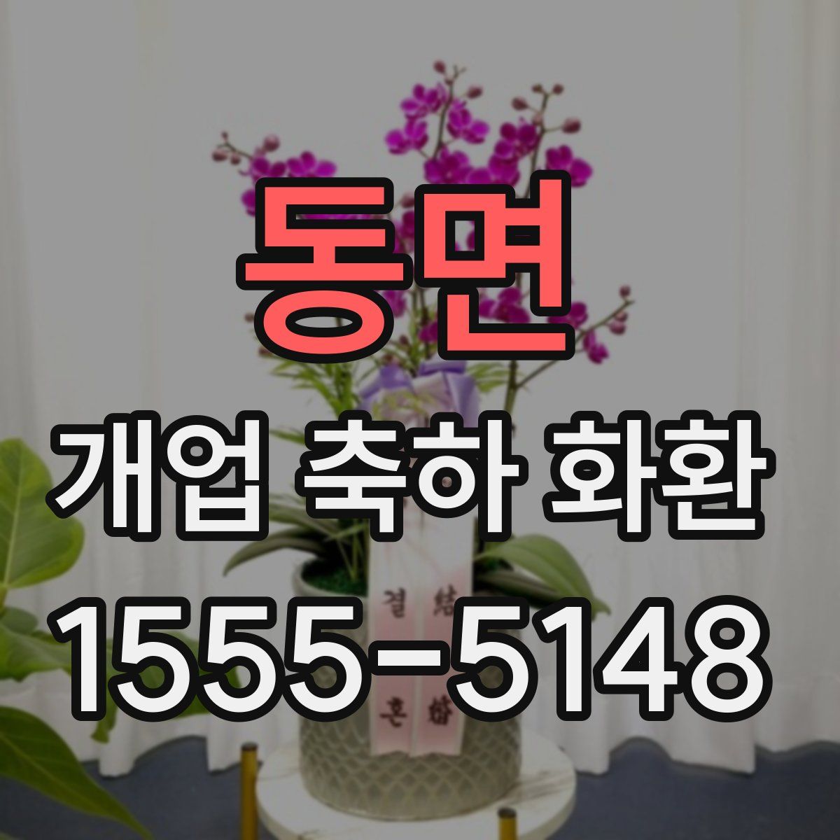 동면 개업 축하 화환