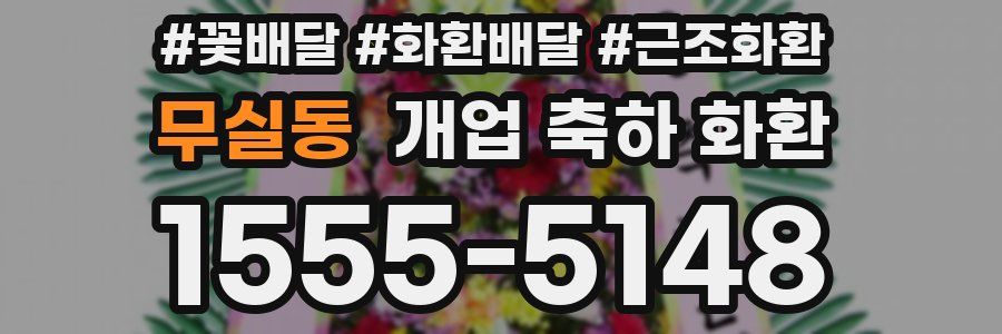 무실동 개업 축하 화환