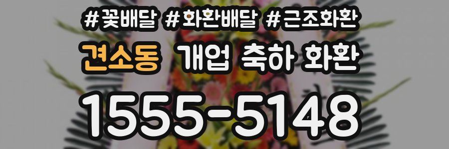 견소동 개업 축하 화환