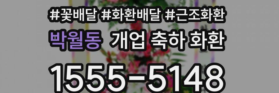 박월동 개업 축하 화환