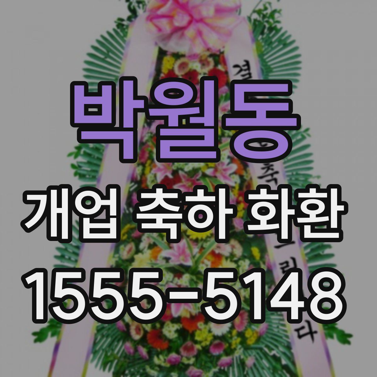 박월동 개업 축하 화환