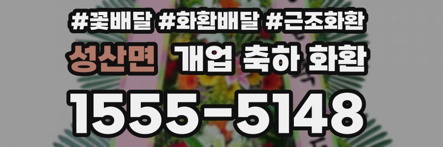 성산면 개업 축하 화환