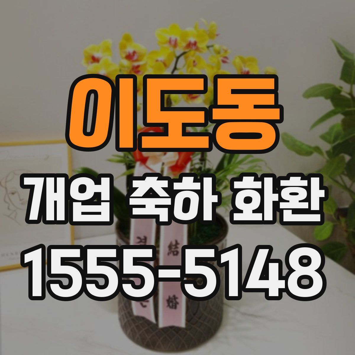 이도동 개업 축하 화환