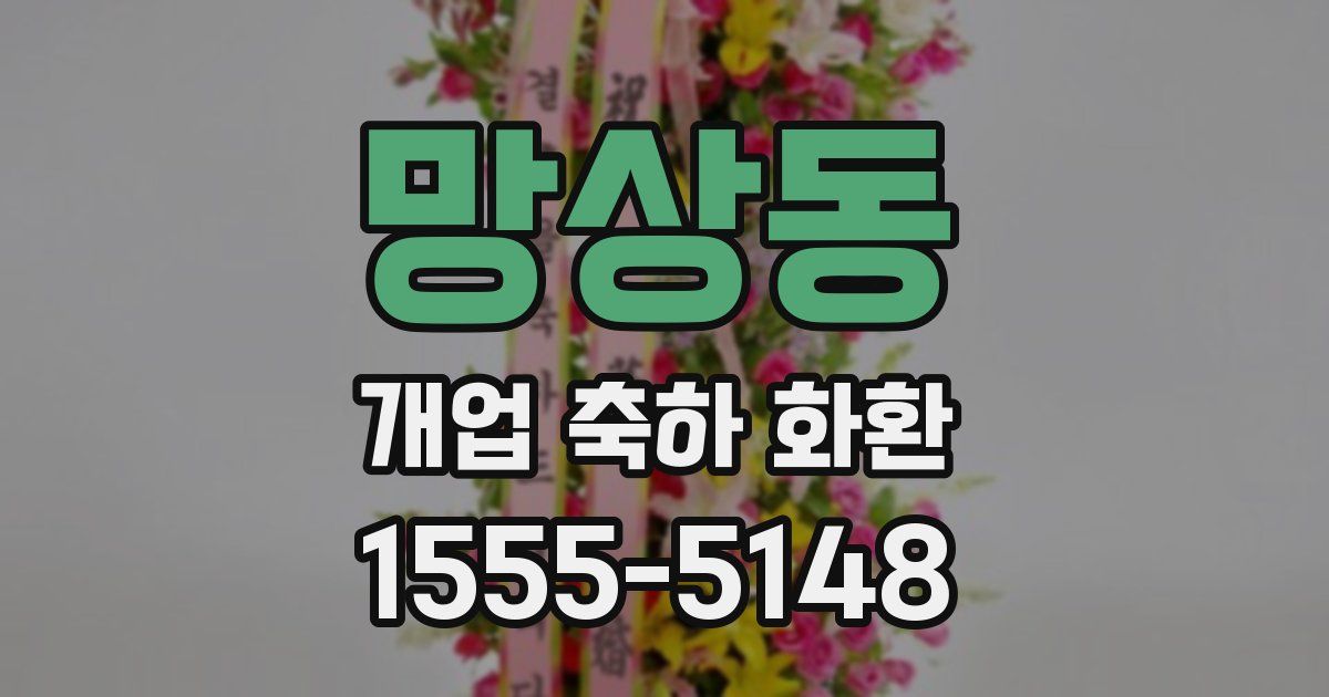 망상동 개업 축하 화환