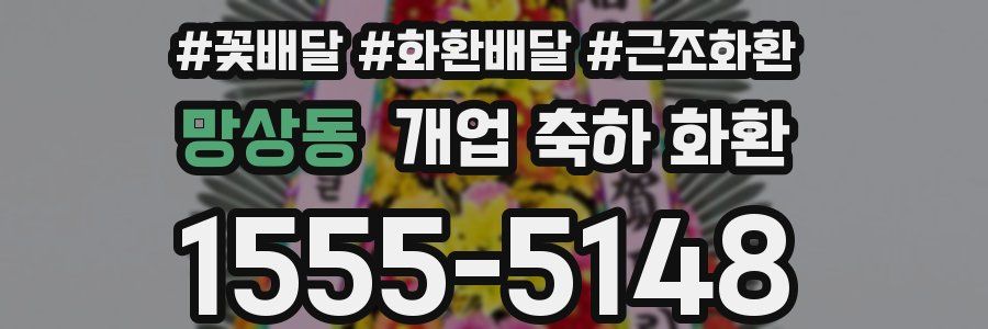 망상동 개업 축하 화환