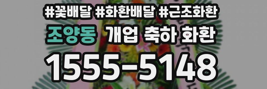 조양동 개업 축하 화환