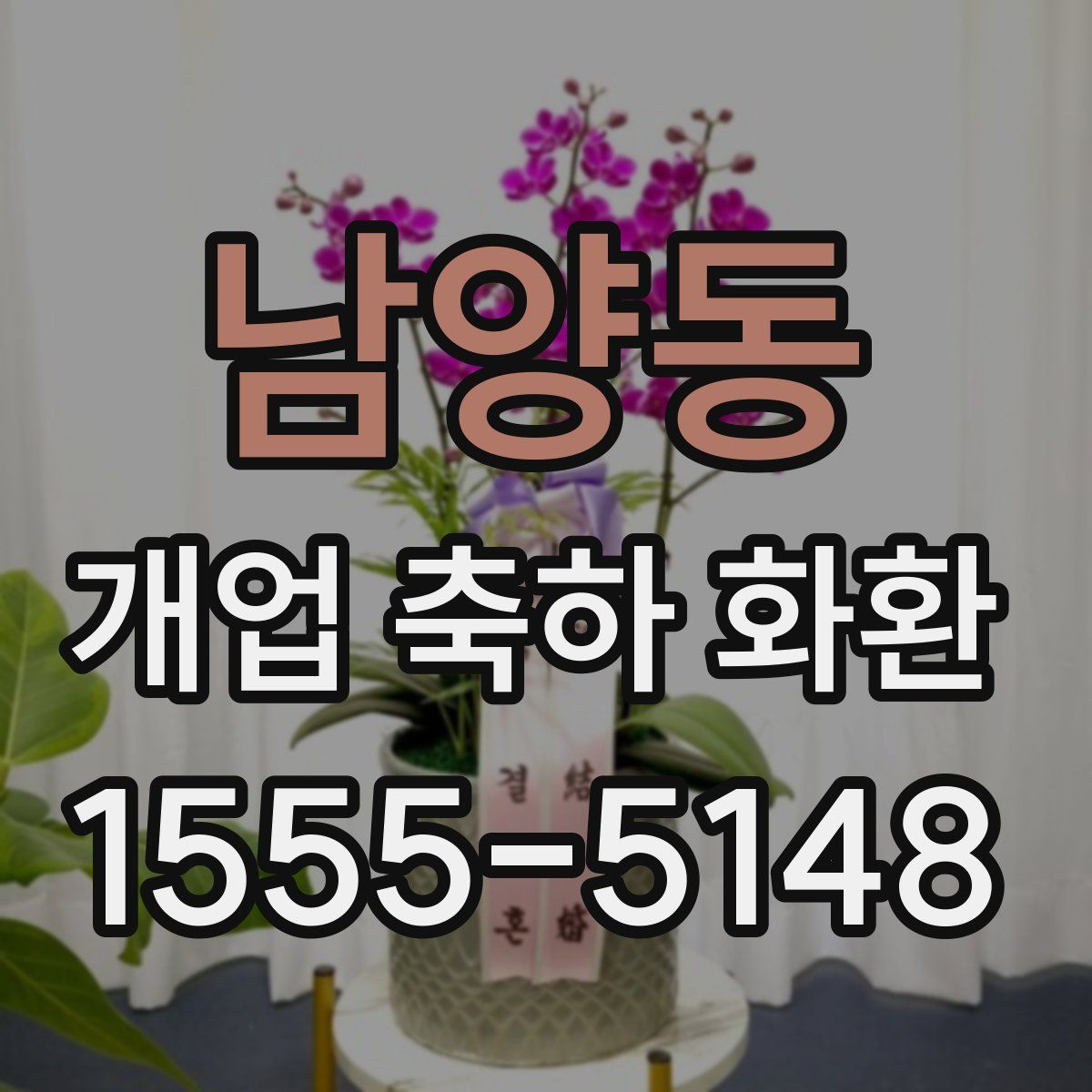 남양동 개업 축하 화환