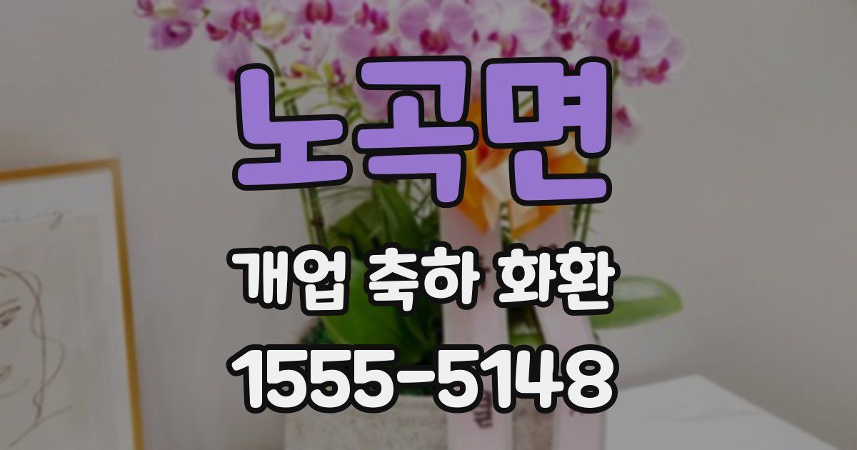 노곡면 개업 축하 화환
