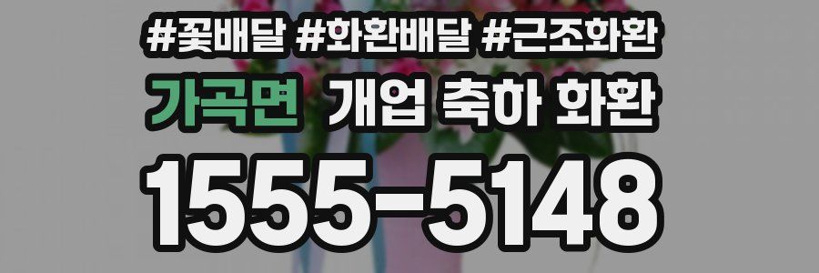 가곡면 개업 축하 화환
