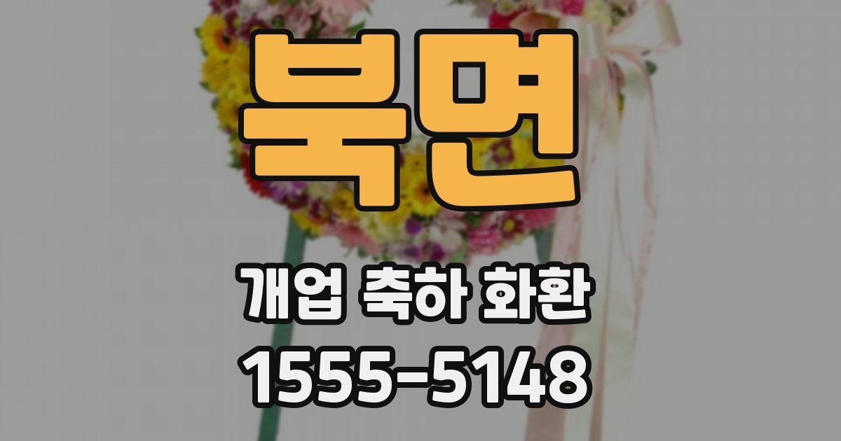 북면 개업 축하 화환