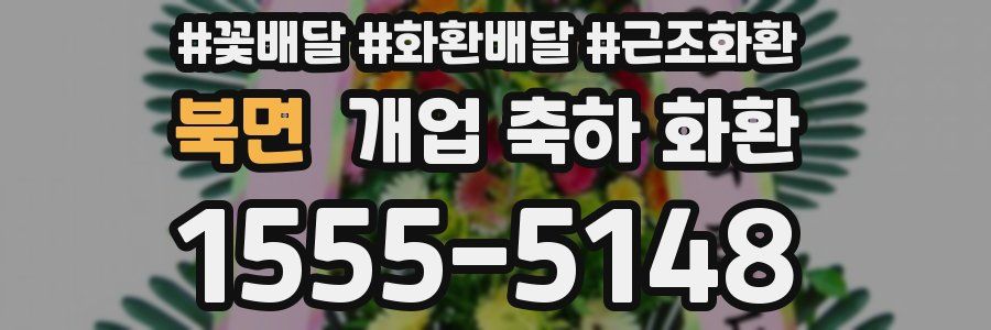 북면 개업 축하 화환
