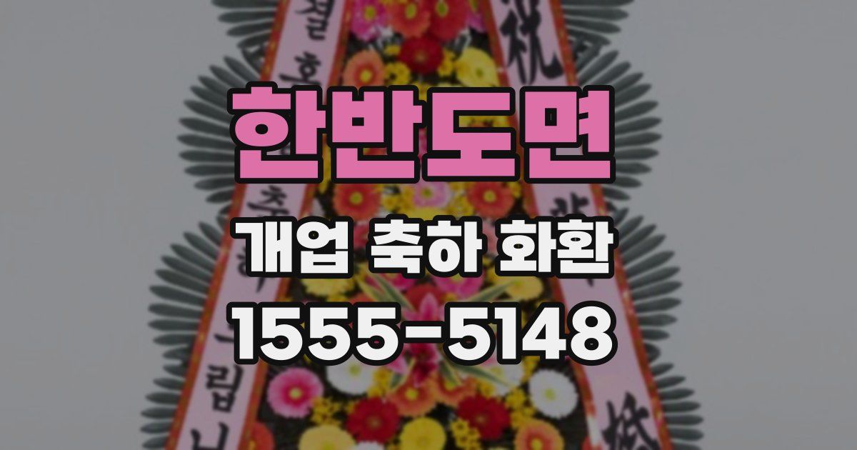 한반도면 개업 축하 화환