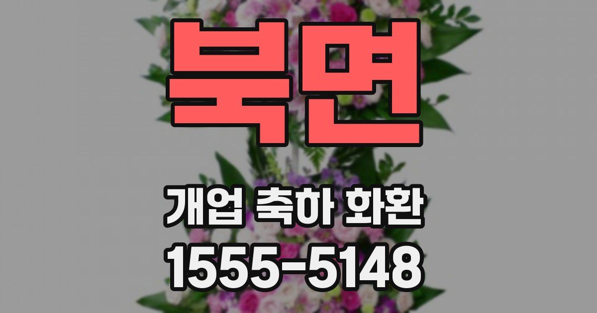 북면 개업 축하 화환